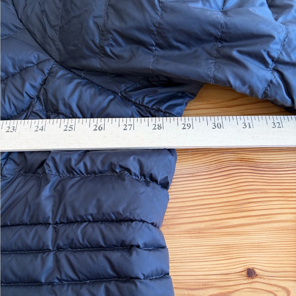Lands End Wanderweight Down Puffer Jacket Womens 3X Black Hooded Packable - Picture 12 of 16